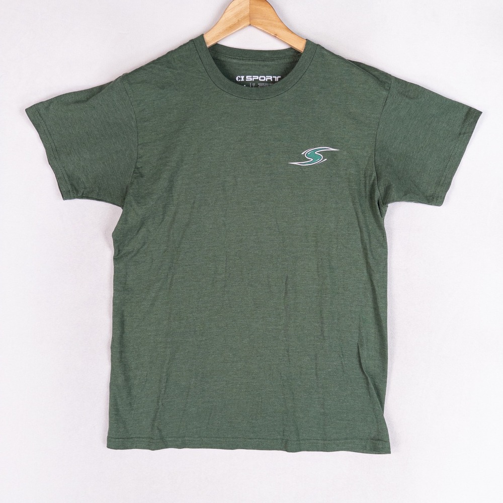 CI Sport T-Shirt Adult Medium Green Stevenson University Mustangs Graphic Tee